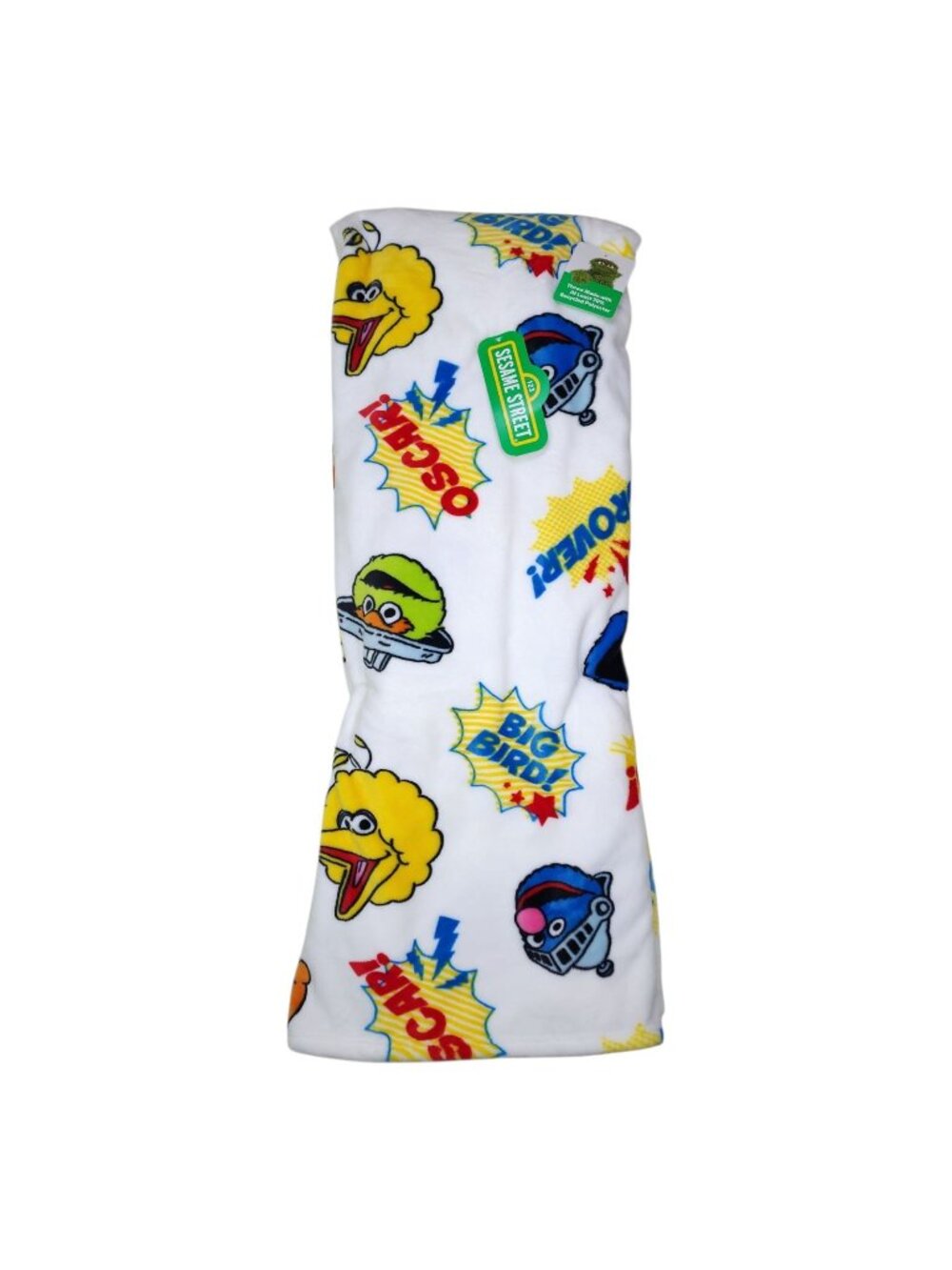 Sesame Street Decorative Throw Blanket 60" X 70" Polyester Plush Big Bird Oscar